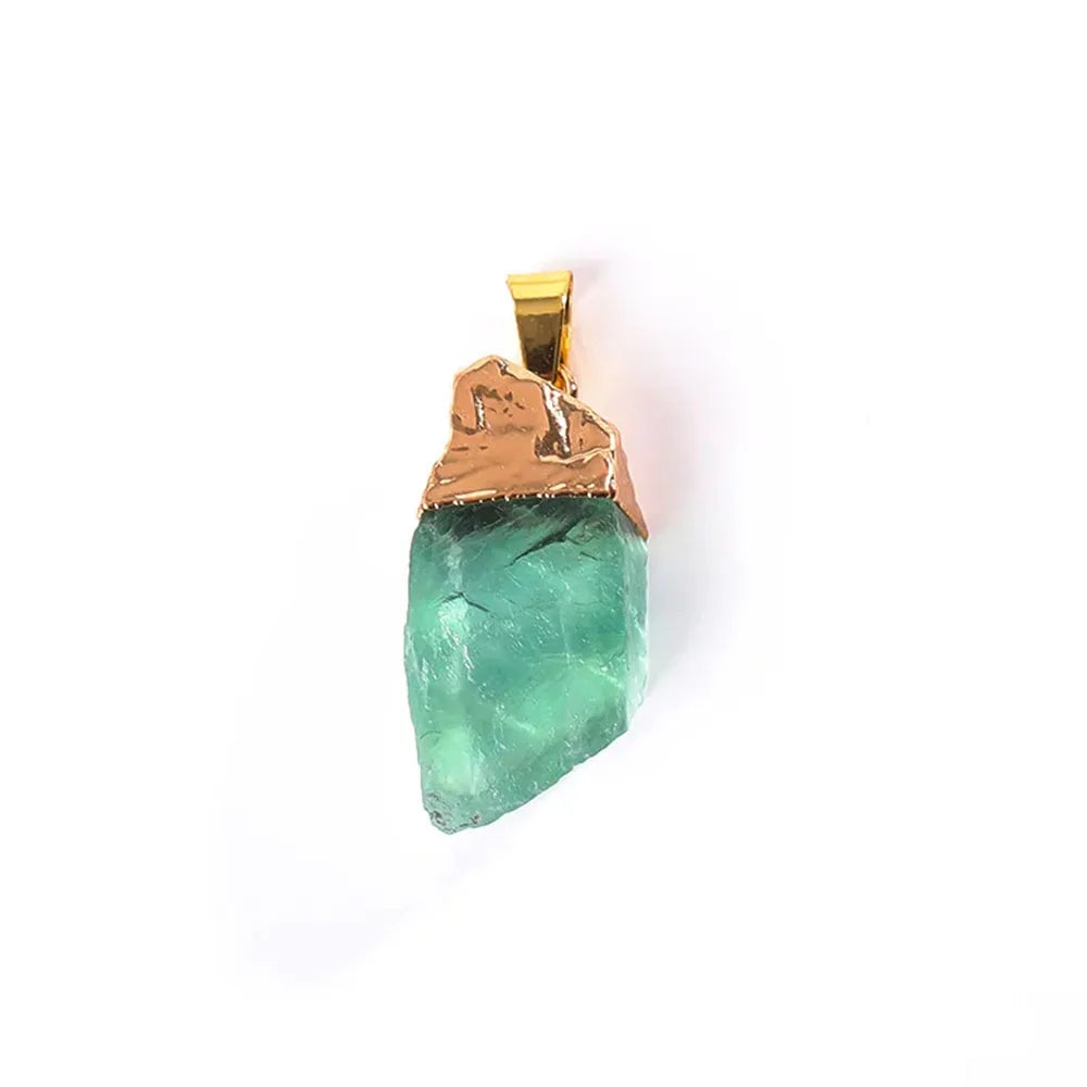 Natural Fluorite Crystal Healing Necklace