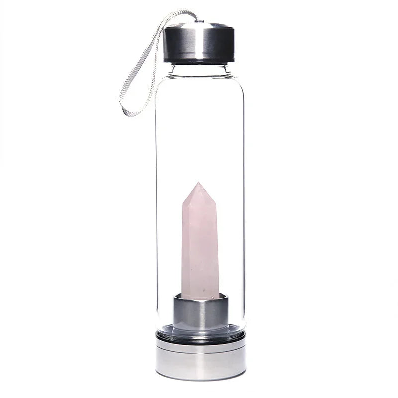 Crystal Glass Water Bottle