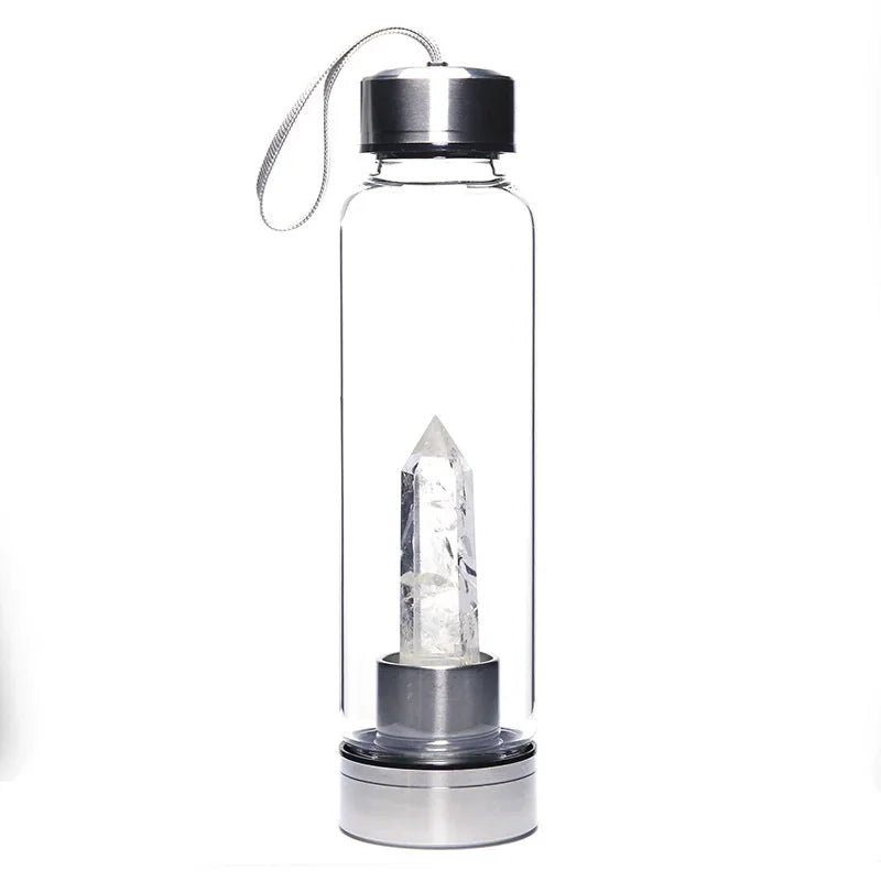 Crystal Glass Water Bottle