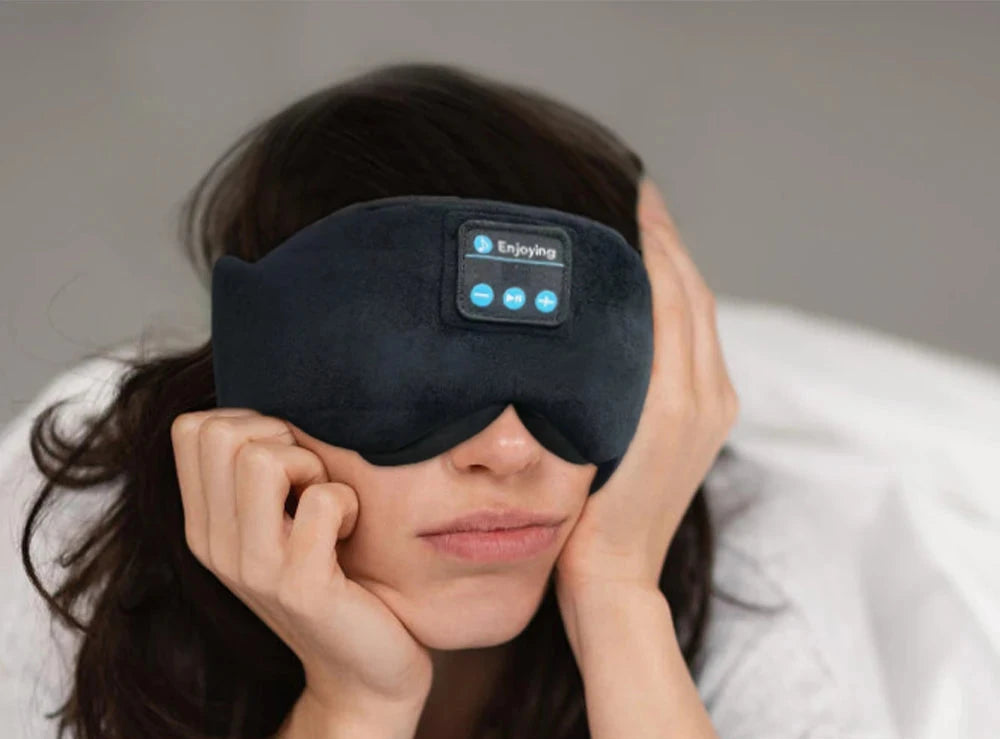 Sleeping Mask With Bluetooth Headphones
