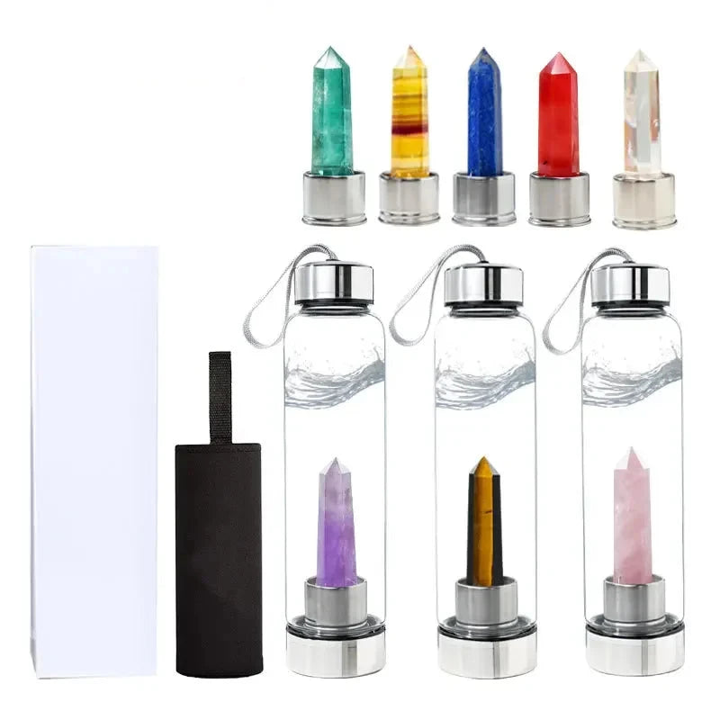Crystal Glass Water Bottle