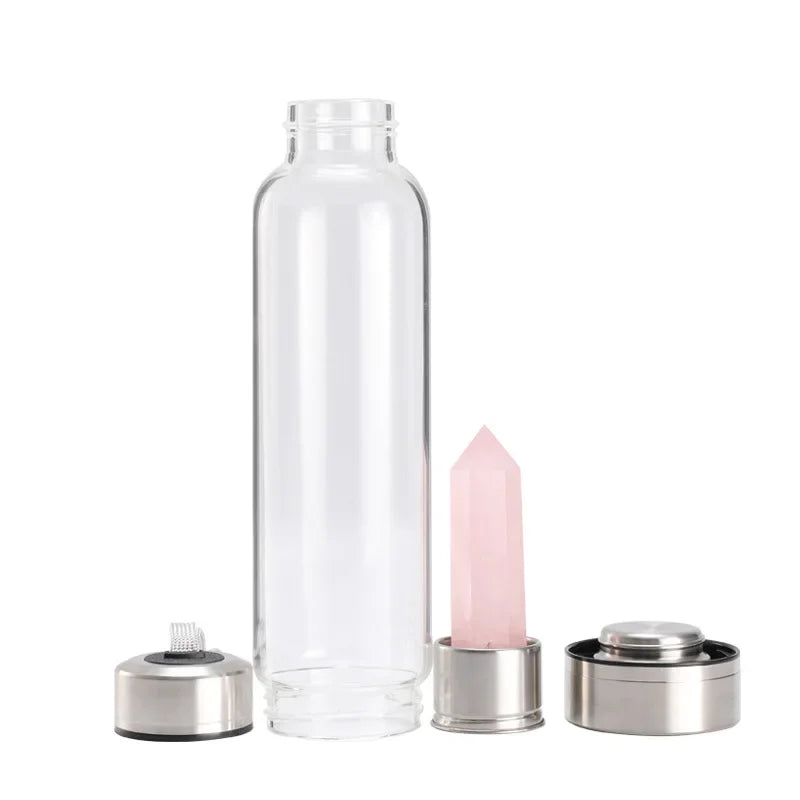 Crystal Glass Water Bottle
