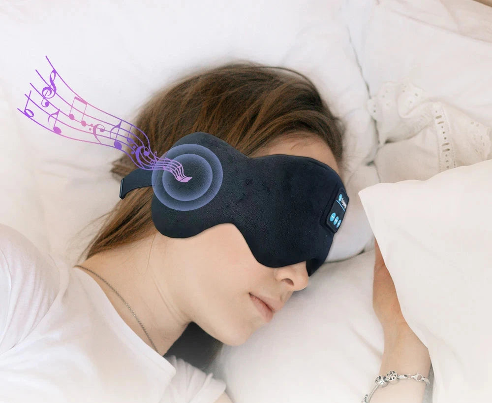 Sleeping Mask With Bluetooth Headphones