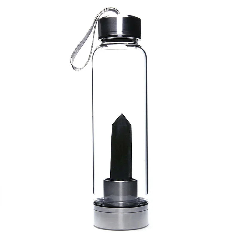 Crystal Glass Water Bottle