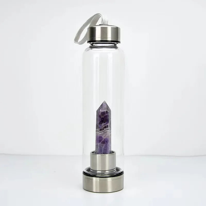 Crystal Glass Water Bottle