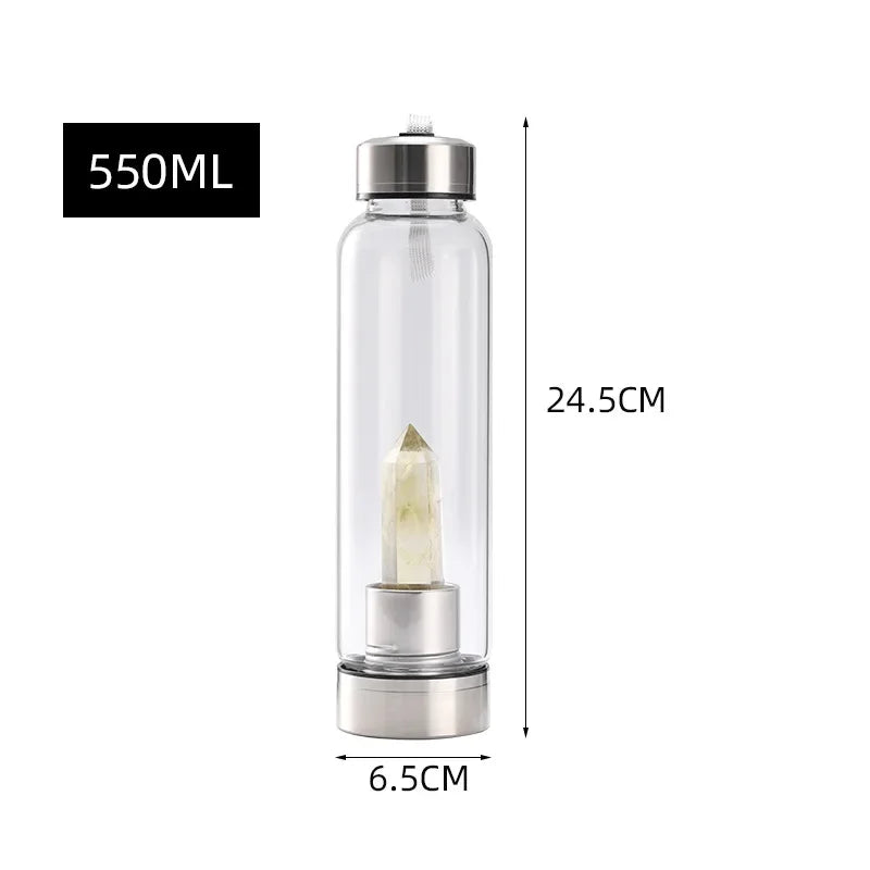 Crystal Glass Water Bottle