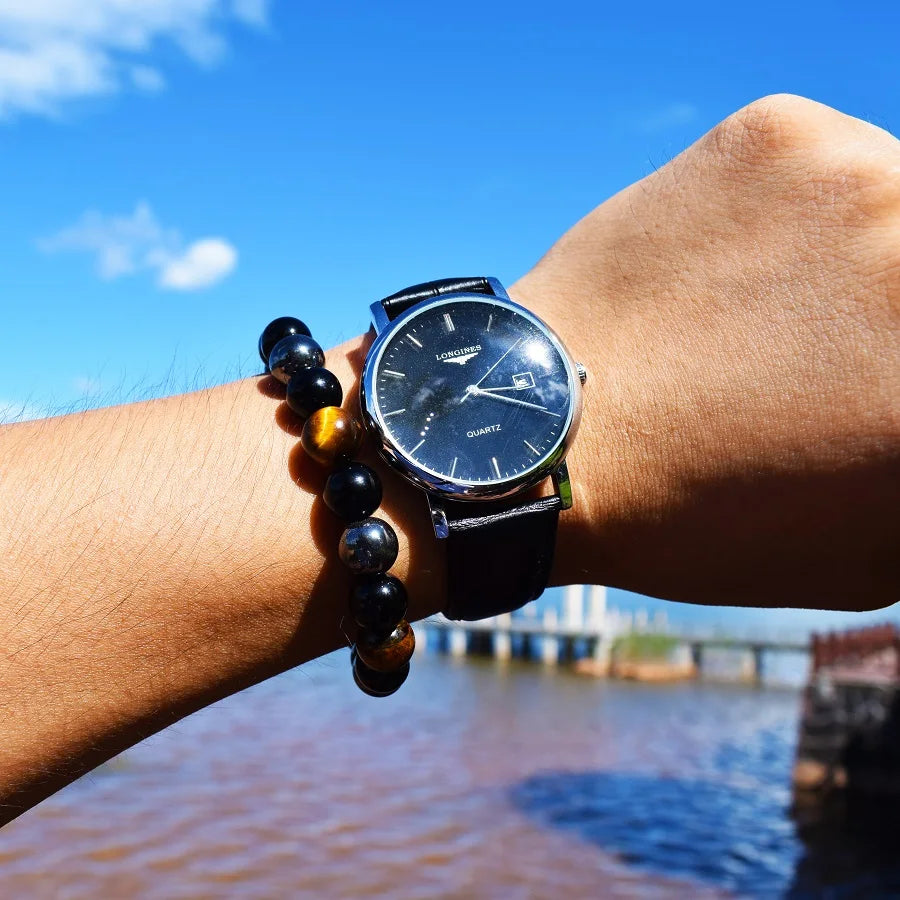 Magnetic Hematite Men Bracelets